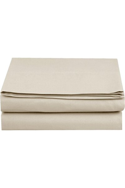 Soft Colours Καφέ μονό σεντόνι ξενοδοχείου - 160x240 cm, επίπεδο χωρίς καουτσούκ