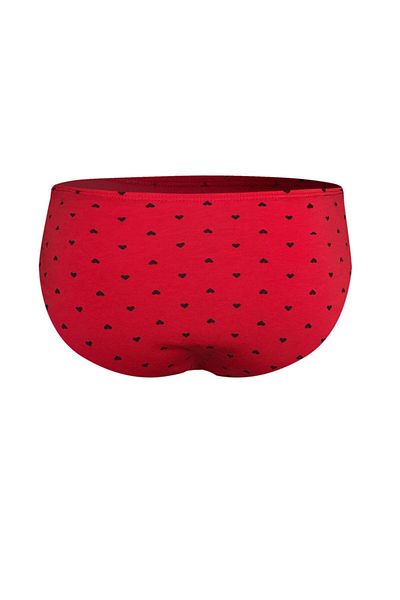 darkzone Heart Patterned Red Men's Fit Slip
