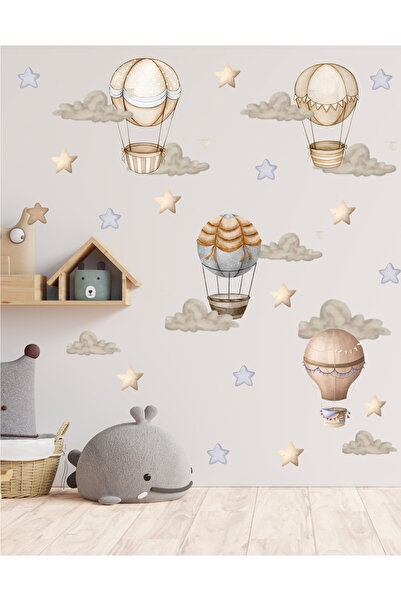 Ayza Tasarım Set de autocolante pentru camera copiilor Flying Balloons autoco...