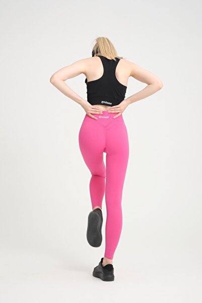 gymhams High Waist and Recovery Push Up Women's Leggings - Gathered Hip Shaping Sports Fitness Yoga