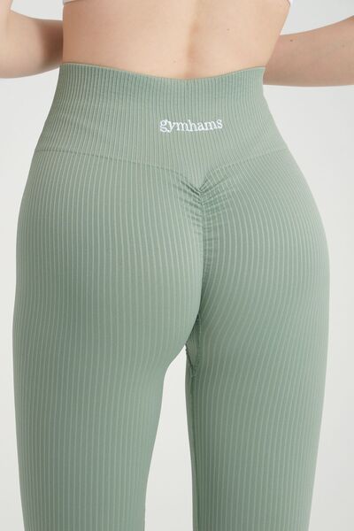 gymhams Γυναικεία κολάν ψηλής μέσης και αποκατάστασης Push Up - Gathered Hip Shaping Sports Fitness Yoga