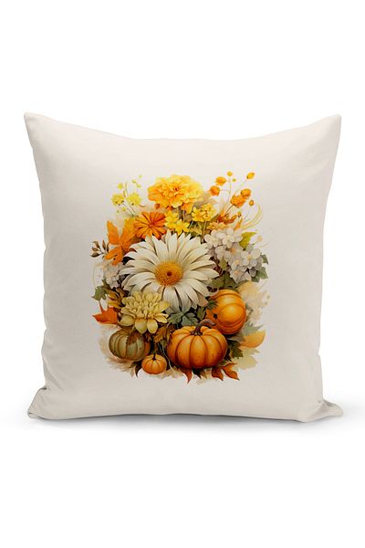 Bertille Home Autumn Series - Double Sided Digital Printed Throw Pillow Cover (Halloween Pity Cushion Cover)