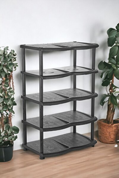 Milenay Ayakkabılarınız için Şık ve Dayanıklı Çözüm, 5 Katlı Plastik Ayakkabılık