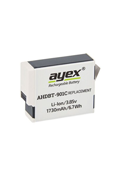 Ayex AHDBT-901C Batarya, GoPro Hero 9, 10, 11, 12 İle Uyumlu