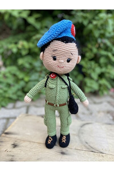 Homesinti 30cm El emeği amigurumi Asker