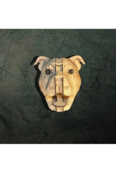 hü ma tasarım ve aksesuar Natural Wood Laser Cut Kelb Dog Head - Rustic Hall ...