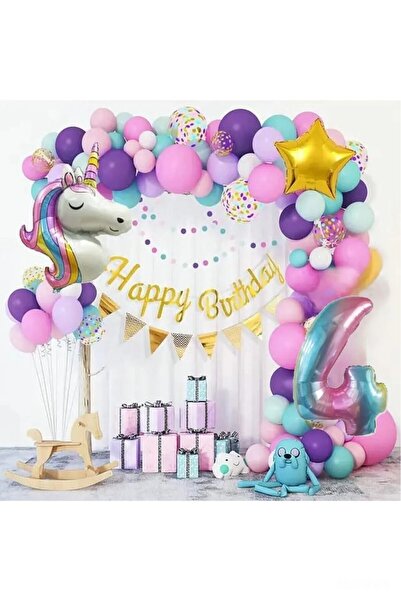 BKMC PARTY SET DE ORNAMENTE DE PETRECERE DE ANIVERSARE CU LANT DE BALENOARE I...