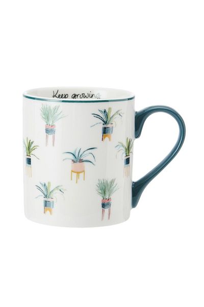 MIKASA 280ml Fine China Cactus Patterned Mug