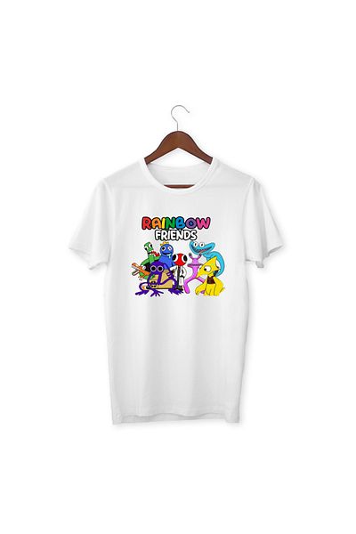 NaNa Style Tricou Rainbow Friends Copii Adulti Tricouri albe Tricou unisex pentru copii