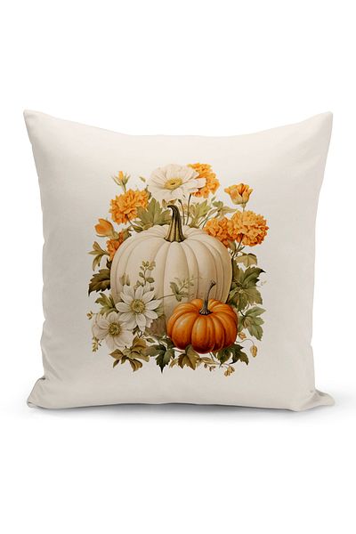 Bertille Home Autumn Series - Double Sided Digital Printed Throw Pillow Cover (Halloween Pity Cushion Cover)