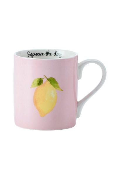 MIKASA Lemon Patterned Fine China Mug - 280ml