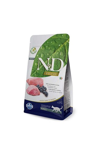 N&D Grain-Free Dried Cat Food with Lamb Meat and Blueberries 5 kg