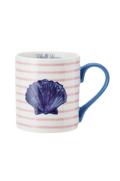 MIKASA Fine China Mug with Seashell Pattern - 280ml