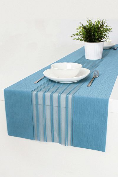 Kozastor Față de masă Runner Albastru Petrol - 40x140 cm
