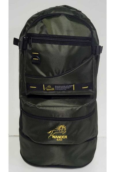 WANDER BAG Khaki Wander Bellows Mountaineer Backpack
