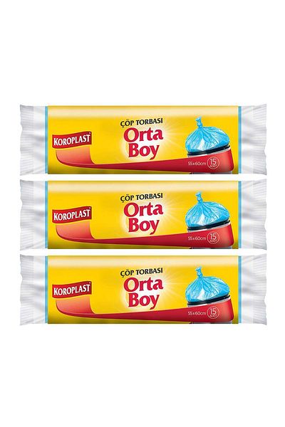 Koroplast 15 x 3 Medium Size Garbage Bags