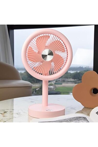 NEVARSA Taşınabilir Mini USB Fan Evde Ofiste Masaüstü 4 Kademeli Dönebilen Ba...