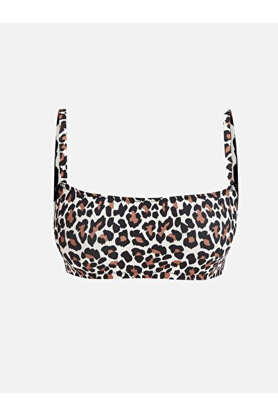 LC Waikiki Γυναικείο μπικίνι με λεοπάρ μοτίβο ραμμένο με επένδυση