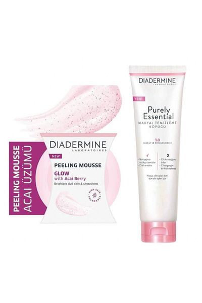 Diadermine Naturally Foam Peeling Radiance 75 ml + Make-up Removal Foam 150 ml
