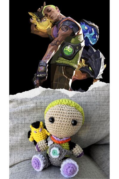 KayNal Valorant Ajanı Örgü Oyuncak Amigurumi