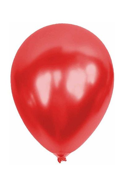 Party Country 10 Red Metallic Balloons