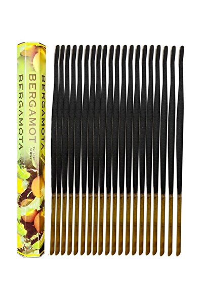 ENJOY SHOP Bergamot Kokulu Çubuk Tütsü 1 Paket Içi 20 Adet Bambu Çubuk Tütsü