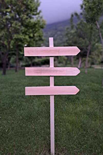 Moola Dekoratif Yön Tabelası , Ahşap Yön Tabelası,  Bahçe Yön Levhası , Dekor...