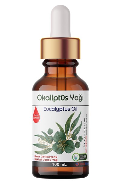 Dolar Kimya زيت الأوكالبتوس 100 مل - أساسي، خلاصة مبخرة وعطر الغرفة