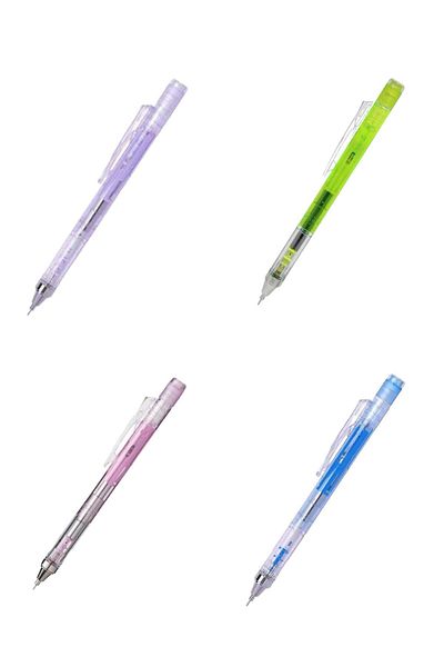 Tombow 0.5 mm Mono Graph Pen Set - Transparent Blue, Purple, Lemon and Pink