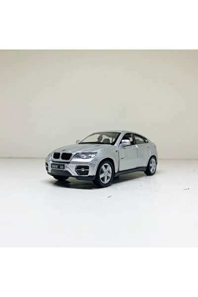 Kinsmart 1.36 ÖLÇEK KİNSMART LİSANSLI BMW X6 GÜMÜŞ GRİ 12CM MODEL METAL ARABA