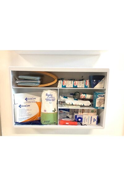 Erkentmed Plastik Ecza Dolabı Duvar Tipi Içi Dolu (standart Set Içerik)