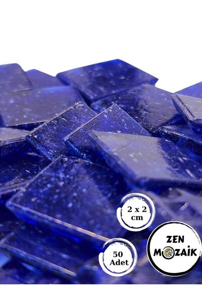 Zen Mozaik Sanatsal Mozaik Çalışmalarınız Için 20x20 Mm (2X2 CM) Renkli Cam M...