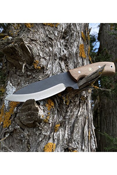 ALPHAS Yavru Kurt Kamp Outdoor Bıçağı, 4034 Alman Serisi Paslanmaz Çelik, Kök...