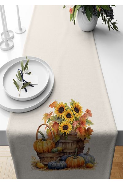 Bertille Home Autumn Series 140x40 Cm - Digital Printed Halloween Runner