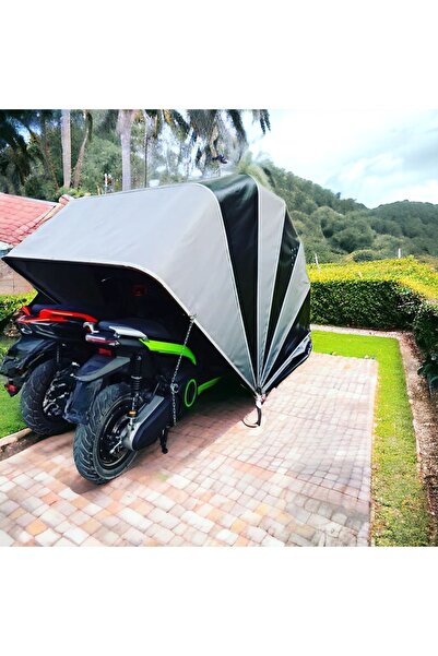 Kafkas Atv - 2 Motorluk Xxl Jumbo Model Uyumlu Motosiklet Garajı (kişiye Özel Logolu Ve Her Renk Üretim)