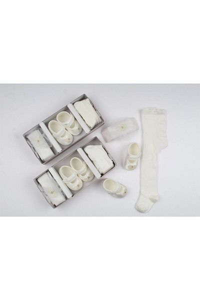 KARAX BEBEK GİYİM Gift Set of 3 Booties Shoes
