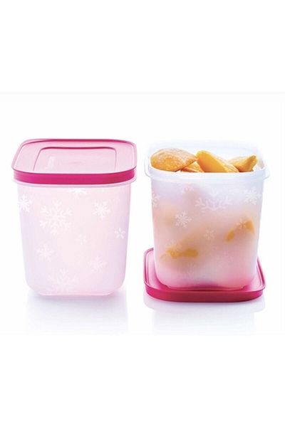 Tupperware Alaska Series Deep Freezer Storage Container Square Set of 2