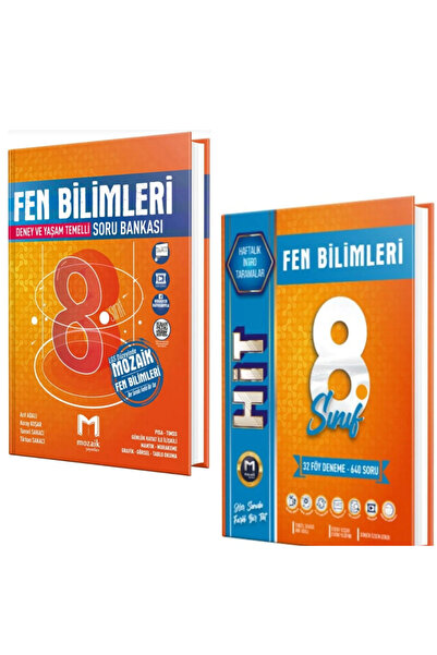 Mozaik Yayınları LGS 8. Sınıf Fen Bilimleri Soru Bankası & Fen Hit 32 Haftalı...