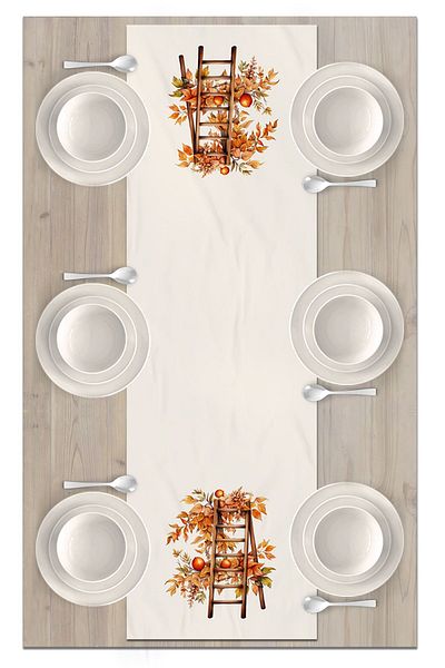 Bertille Home Autumn Series - 140x40 cm Digital Printed Runner (Halloween Autumn)