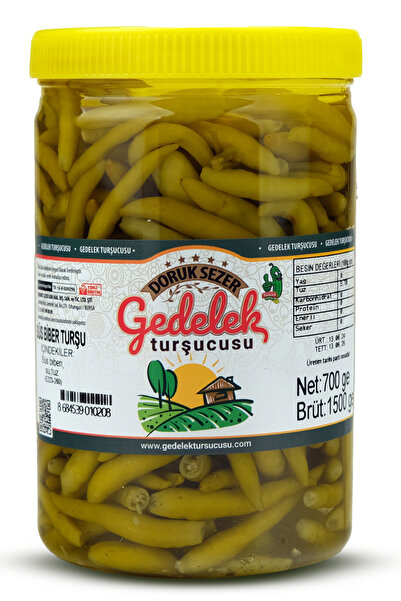 MEHMET SEZER TURŞULARI Gedelek Turşucusu Süs Biberi Turşu 700 gram