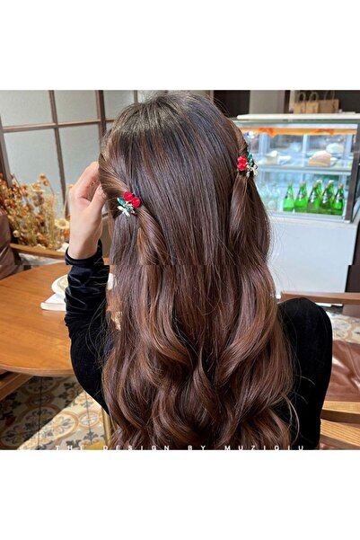 GÜLPEŞE 2 db Cseresznye csat Kristálykő fém reteszcsat