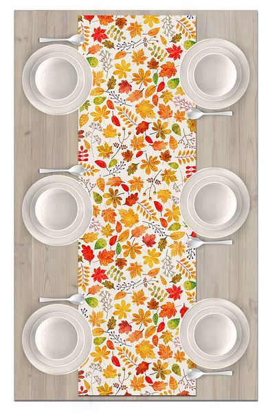 Bertille Home Autumn Series - 140x40 cm Digital Printed Runner (Halloween Autumn)