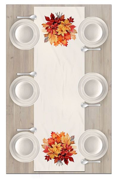 Bertille Home Autumn Series - 140x40 cm Digital Printed Runner (Halloween Autumn)