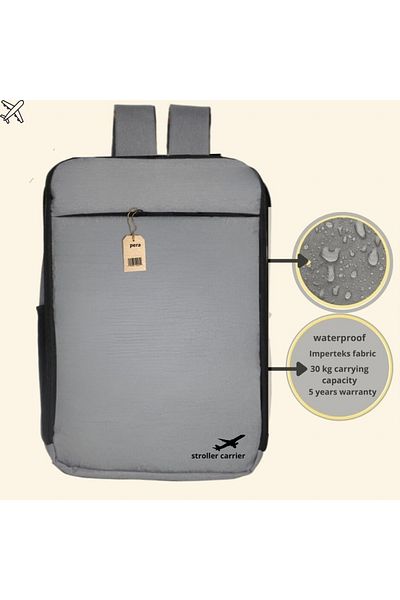 Perababy Gb Pockit Plus Carrying Bag (grey Plus Fabric)