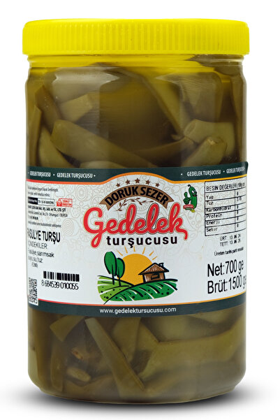 MEHMET SEZER TURŞULARI Gedelek Turşucusu Fasulye Turşu 700 gram