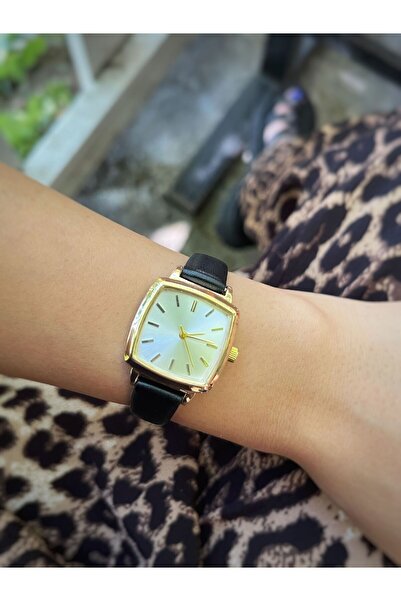 modernist Square Cut Leather Women's Bracelet - Minimal Design