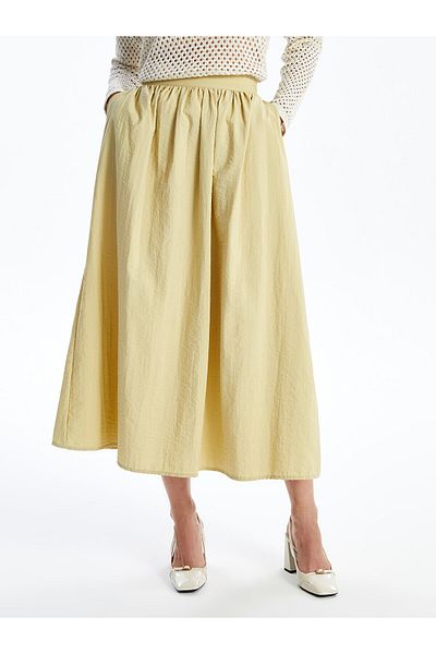 LC Waikiki LCW Elastic Waist Straight A-Line Women's Skirt