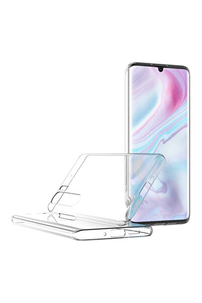 TEKNOMODA Xiaomi Mi Note 10 Pro 360 Derece Kılıf Silikon Şeffaf Ön Arka