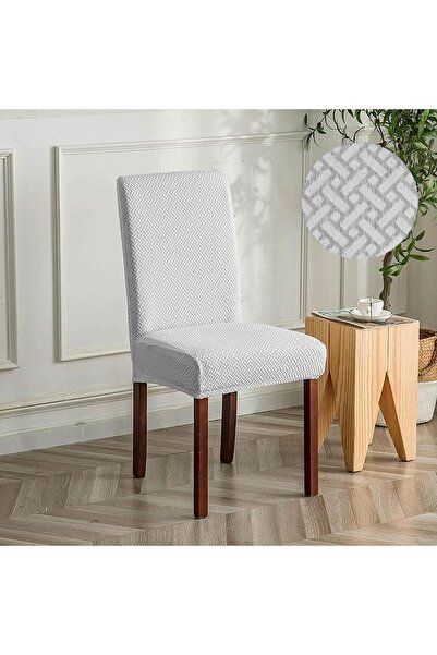 etleshome Etles home Tuğla Desen Sandalye Kılıfı Yıkanabilir Likralı Esnek Lastikli Sandalye Örtü (tekli)