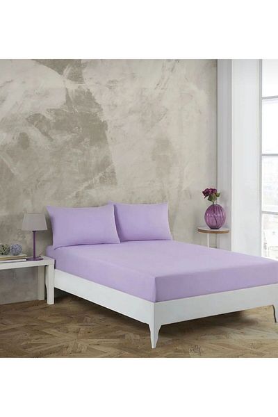 uykulife home collection Uykulife Lilac - مجموعة ملاءات مطاطية مزدوجة